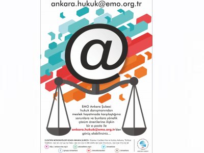 EMO ANKARA ŞUBESİ`NDEN HUKUKİ DANIŞMANLIK HİZMETİ