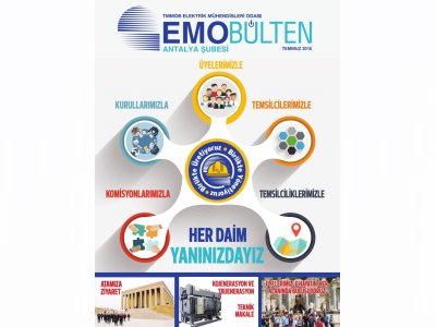 EMO ANTALYA ŞUBESİ BÜLTENİ YENİ SAYISI ÇIKTI!
