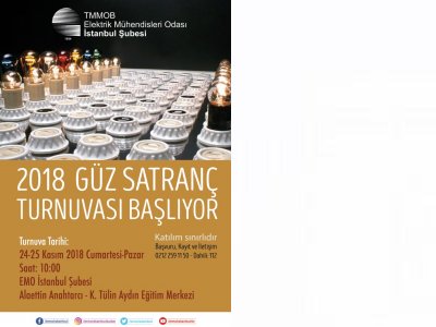 2018 GÜZ SATRANÇ TURNUVASI 24-25 KASIM`DA YAPILACAK