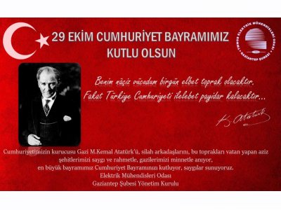 29 EKİM CUMHURİYET BAYRAMIMIZ KUTLU OLSUN
