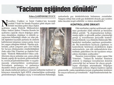 `FACİANIN EŞİĞİNDEN DÖNÜLDÜ` (BAŞKENT GAZETESİ, 08.12.2018)