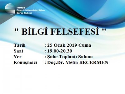BİLGİ FELSEFESİ SÖYLEŞİSİ