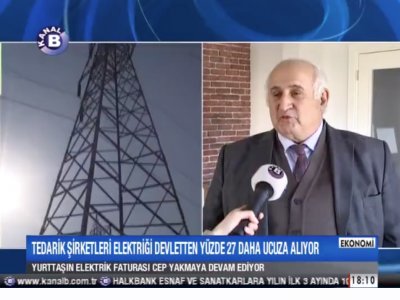TEDARİK ŞİRKETLERİ ELEKTRİĞİ DEVLETTEN YÜZDE 27 DAHA UCUZA ALIYOR - KANAL B 9 OCAK 2019