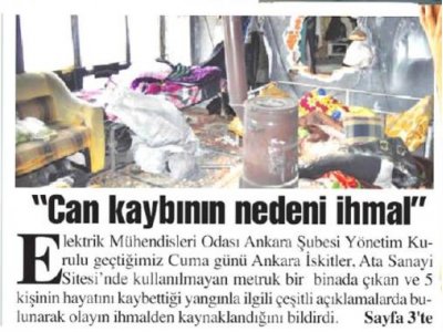 CAN KAYBININ NEDENİ İHMAL (BAŞKENT GAZETESİ, 01.04.2019)