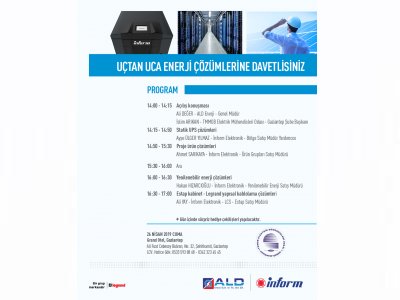 UÇTAN UCA ENERJİ ÇÖZÜMLERİ KONULU SEMİNER