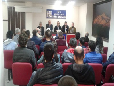 EMO KAYSERİ İL TEMSİLCİLİĞİNDE ÜYE TOPLANTISI DÜZENLENDİ