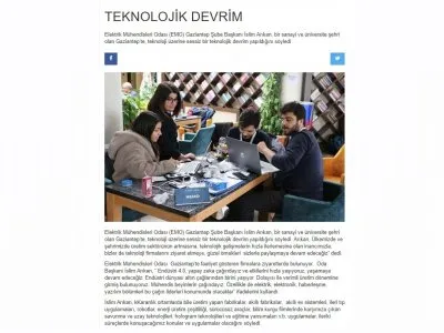 TEKNOLOJİK DEVRİM BAŞLIKLI BASIN AÇIKLAMASI
