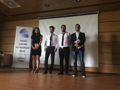 MUĞLA SITKI KOÇMAN ÜNİVERSİTESİ ELEKTRİK ELEKTRONİK MÜHENDİSLİĞİ BİTİRME PROJESİ POSTER YARIŞMASI YAPILDI.