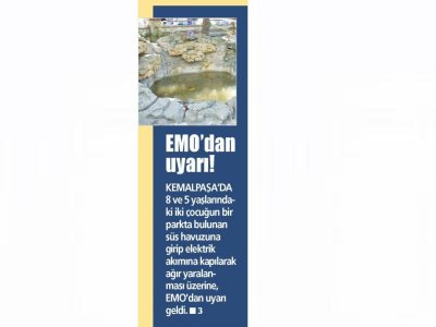 EMO`DAN UYARI! (YENİ GÜN İZMİR)