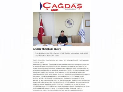 YENİLENEBİLİR ENERJİ KAYNAKLARI DESTEKLEME MEKANİZMASI (YEKDEM)`NA İLİŞKİN BASIN AÇIKLAMASI