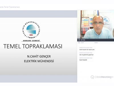 BİNALARDA TEMEL TOPRAKLAMASI KONULU WEBİNAR DÜZENLENDİ