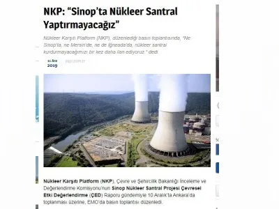 NKP: SİNOPTA NÜKLEER SANTRAL YAPTIRMAYACAĞIZ (YAPİ.COM.TR)