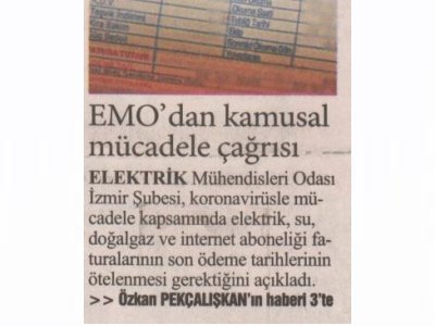 ELEKTRİK VE İNTERNET FATURALARI ÖTELENMELİ (İLKSES)