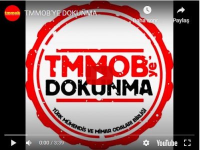 TMMOB BAŞKANI EMİN KORAMAZ ÜYELERE SESLENDİ