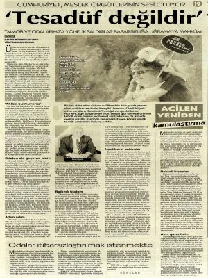 `TESADÜF DEĞİLDİR` (CUMHURİYET)