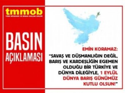 BARIŞIN VE KARDEŞLİĞİN EGEMEN OLDUĞU BİR TÜRKİYE VE DÜNYA İSTİYORUZ!