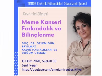 ÇEVRİMİÇİ SÖYLEŞİ : MEME KANSERİ FARKINDALIK VE BİLİNÇLENME