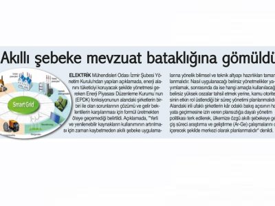 AKILLI ŞEBEKE MEVZUAT BATAKLIĞINA GÖMÜLDÜ (9 EYLÜL)