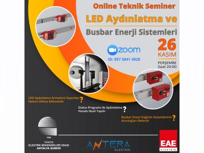 TEKNİK SEMİNER: `LED AYDINLATMA VE BUSBAR ENERJİ SİSTEMLERİ`