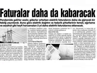 FATURALAR DAHA DA KABARACAK (SAKARYA HALK)