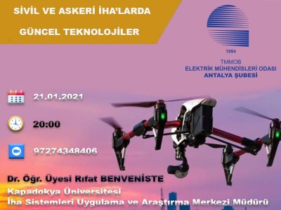 TEKNİK SEMİNER: `SİVİL VE ASKERİ İHA`LARDA GÜNCEL TEKNOLOJİLER`