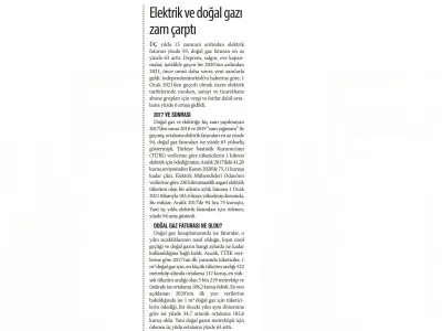 ÜÇ YILDA 15 ZAMMIN ARDINDAN ELEKTRİK YÜZDE 93, DOĞALGAZ YÜZDE 63 PAHALANDI (YENİ ASYA)