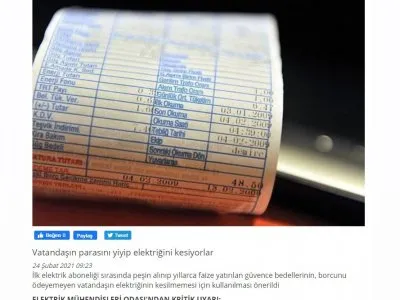 VATANDAŞIN PARASINI YİYİP ELEKTRİĞİNİ KESİYORLAR (EGENİNSESİ.COM)