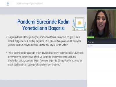 KADIN YARATICILIĞININ İŞ HAYATINA KATKISI BAŞLIKLI WEBINAR DÜZENLENDİ
