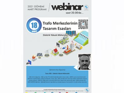 TRAFO MERKEZLERİNİN TASARIM ESASLARI BAŞLIKLI WEBINAR DÜZENLENECEK