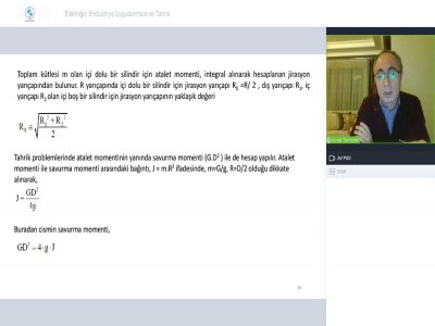 ELEKTRİĞİN ENDÜSTRİYEL UYGULAMASI VE TAHRİK BAŞLIKLI WEBINAR DÜZENLENDİ