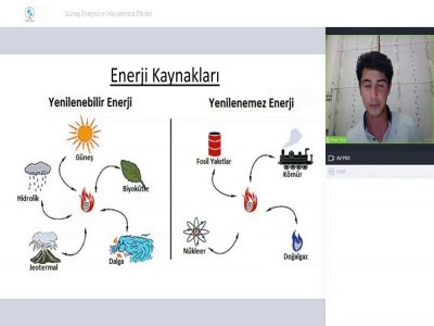GÜNEŞ ENERJİSİNİN HAYATIMIZA ETKİLERİ BAŞLIKLI WEBINAR DÜZENLENDİ