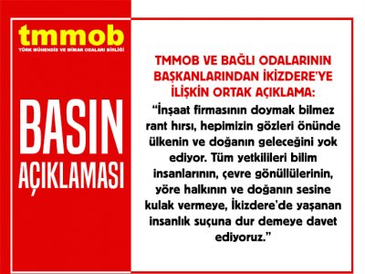 İKİZDEREDEKİ DOĞA KATLİAMI DURDURULSUN!