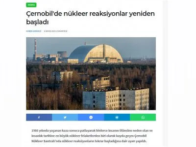 ÇERNOBİL`DE NÜKLEER REAKSİYONLAR YENİDEN BAŞLADI (ETHA18.COM)