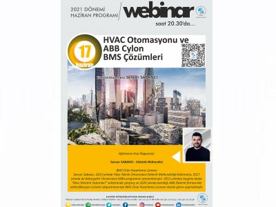 HVAC OTOMASYONU VE ABB CYLON BMS ÇÖZÜMLERİ BAŞLIKLI WEBINAR DÜZENLENECEK