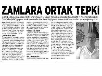 ZAMLARA ORTAK TEPKİ (ANTALYA KÖRFEZ)