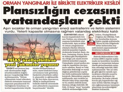 PLANSIZLIĞIN CEZASINI VATANDAŞLAR ÇEKTİ (SÖZCÜ)