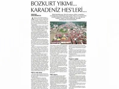 BOZKURT YIKIMI... KARADENİZ HESLERİ... (SERDAR KARSU-ELEKTRİK MÜHENDİSİ/İTÜ- CUMHURİYET)