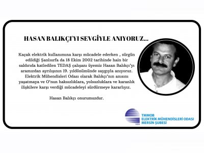 HASAN BALIKÇIYI ANIYORUZ