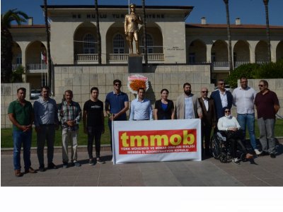 TMMOB MERSİN İKK  MÜHENDİSLİK VE MİMARLIKHAFTASI DOLAYISI İLE BASIN AÇIKLAMASI GERÇEKLEŞTİRDİ