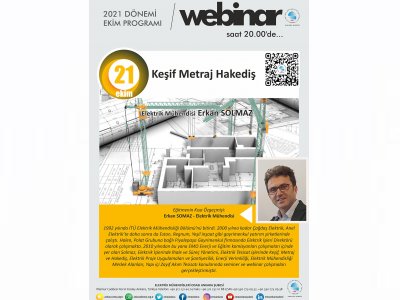 KEŞİF METRAJ HAKEDİŞ BAŞLIKLI WEBINAR DÜZENLENECEK