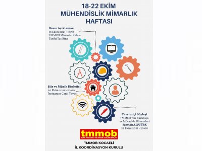 18-22 EKİM MÜHENDİSLİK MİMARLIK HAFTASI