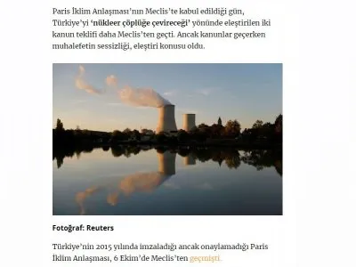 MUHAFELETİN NÜKLEER ÇÖPLÜK SESSİZLİĞİ: TWEET BİLE ATILMAMIŞ (DİKEN.COM.TR)
