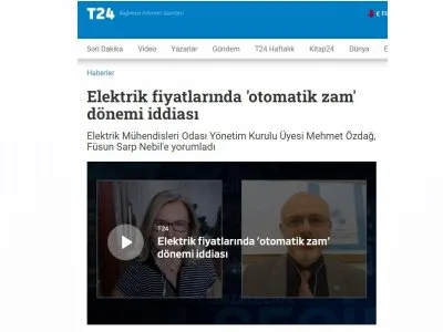 ELEKTRİK FİYATLARINDA `OTOMATİK ZAM` DÖNEMİ İDDİASI (T24.COM.TR)