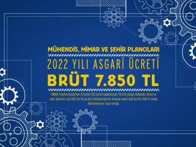 MÜHENDİS, MİMAR VE ŞEHİR PLANCILARI ASGARİ ÜCRETİ AÇIKLANDI