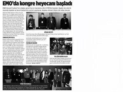 ÖZGÜR KOCAELİ  :  EMODA KONGRE HEYECANI BAŞLADI