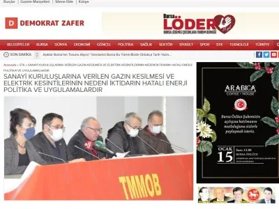 SANAYİ KURULUŞLARINA VERİLEN GAZIN KESİLMESİ VE ELEKTRİK KESİNTİLERİNİN NEDENİ İKTİDARIN HATALI ENERJİ POLİTİKA VE UYGULAMALARDIR