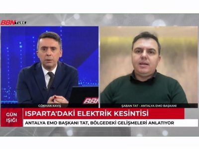 ŞUBE BAŞKANIMIZ ŞABAN TAT BBN TÜRK TV`DE