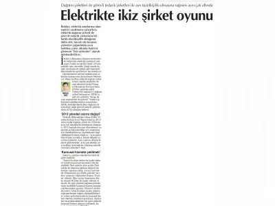 ELEKTRİK YURTTAŞI BÖYLE ÇARPTI! (CUMHURİYET)