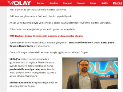 YENİLENEBİLİR ENERJİ BAŞVURUSUNDA ARTIŞ