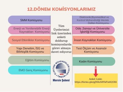 12.DÖNEM ŞUBE KOMİSYONLARIMIZ OLUŞTURULDU